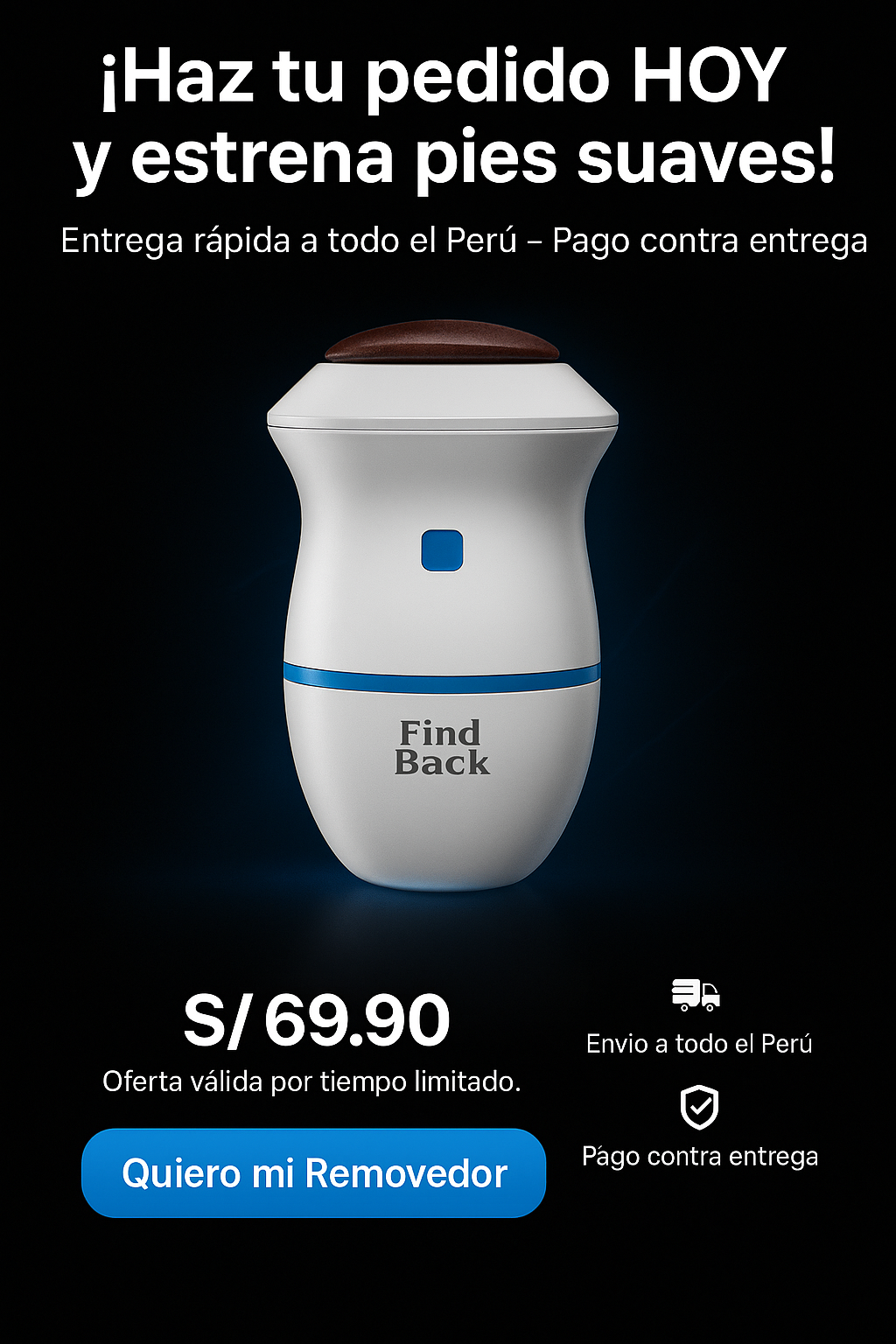 Removedor Eléctrico de Callos y Durezas ORIGINAL